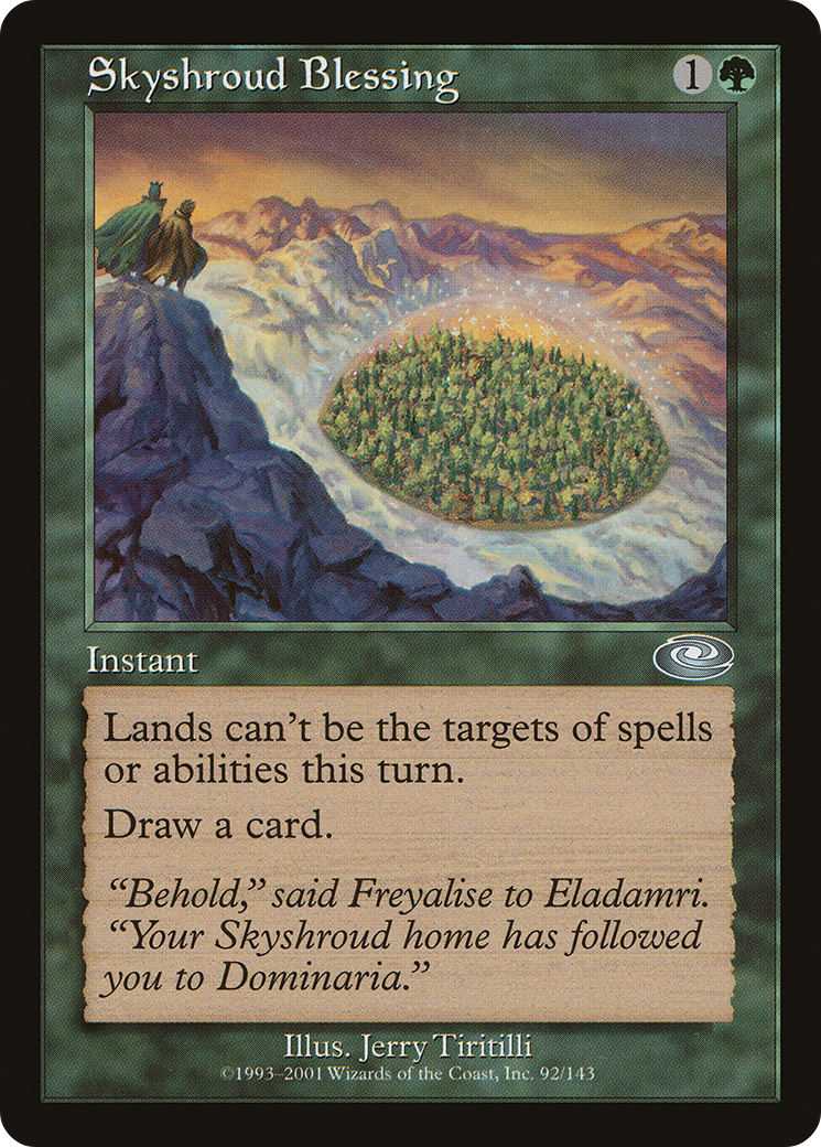 Skyshroud Blessing [Planeshift]-1