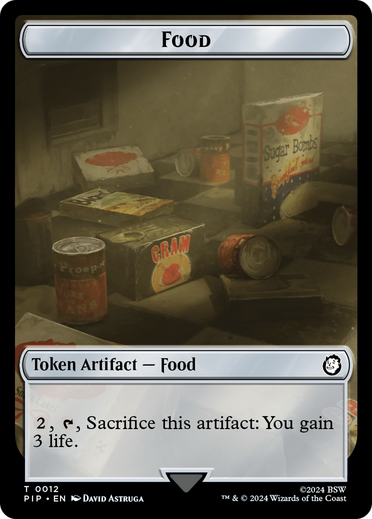 Food (0012) // Clue Double-Sided Token [Fallout Tokens]-1