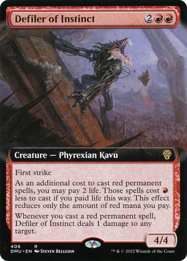 Defiler of Instinct (Extended Art) [Dominaria United]-1