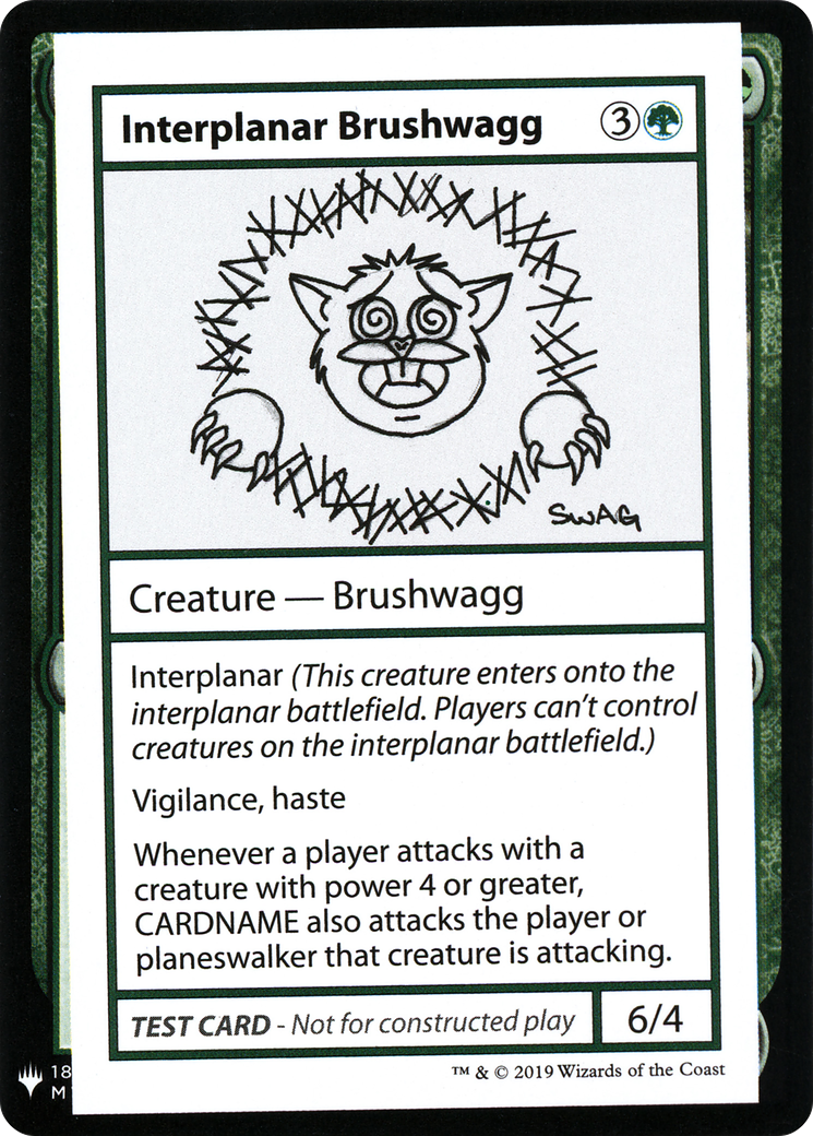 Interplanar Brushwagg [Mystery Booster Playtest Cards]-1