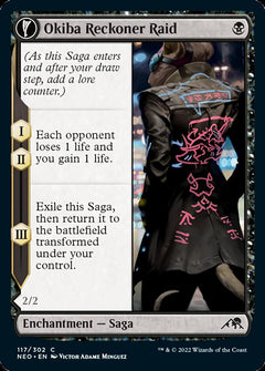 Okiba Reckoner Raid // Nezumi Road Captain [Kamigawa: Neon Dynasty]-1
