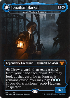 Jacob Hauken, Inspector // Hauken's Insight - Jonathan Harker // Harker's Obsessive Inquiry [Innistrad: Crimson Vow]-3