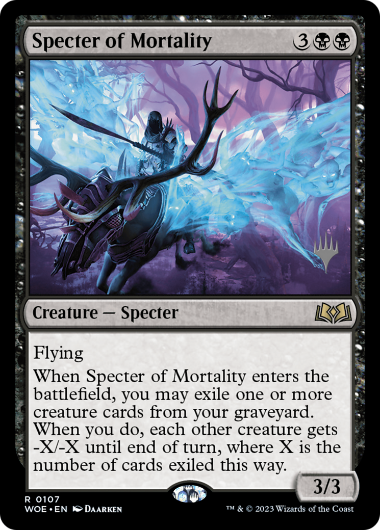 Specter of Mortality (Promo Pack) [Wilds of Eldraine Promos]-1