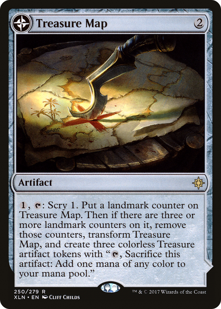 Treasure Map (XLN-250) - Ixalan: (compasslanddfc) Foil-1