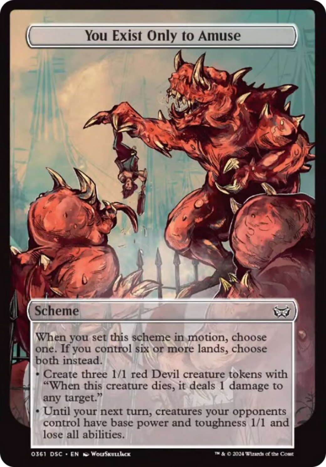 You Exist Only to Amuse (Full Art) [Duskmourn: Archenemy]-2