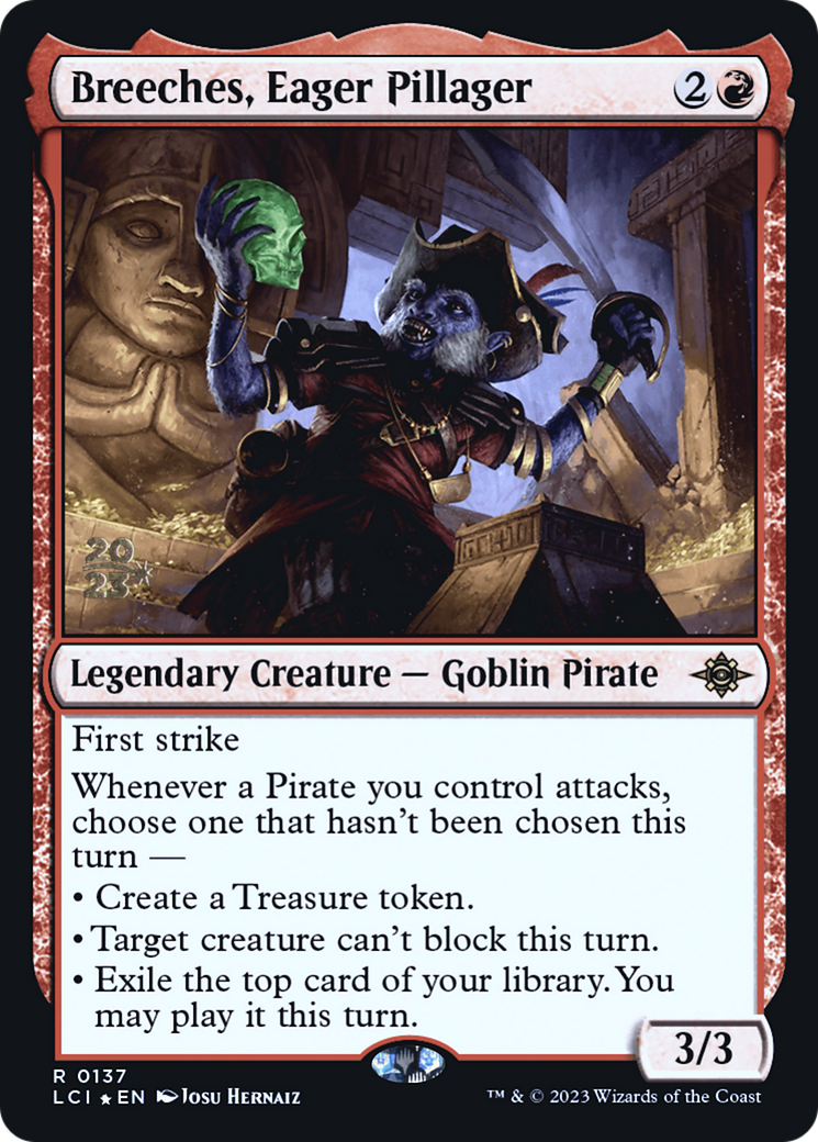 Breeches, Eager Pillager [The Lost Caverns of Ixalan Prerelease Cards]-1