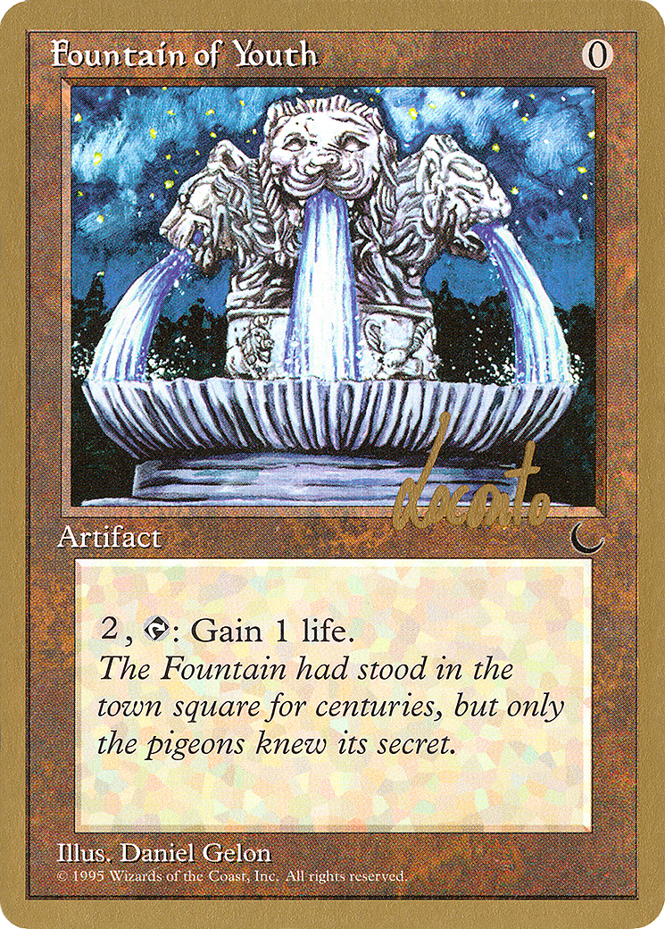Fountain of Youth - 1996 Michael Loconto (DRK) (WCD-) - Pro Tour Collector Set-1