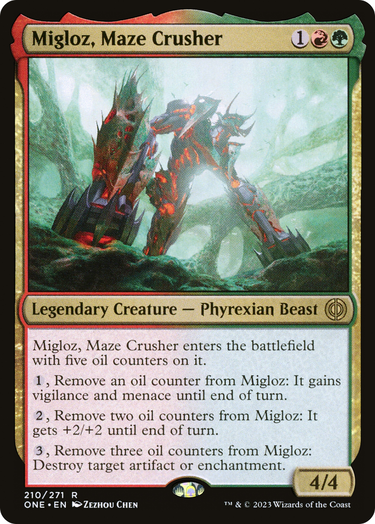 Migloz, Maze Crusher [Phyrexia: All Will Be One]-1