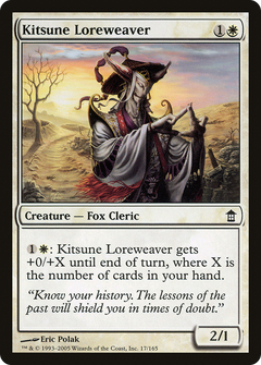 Kitsune Loreweaver [Saviors of Kamigawa]-1