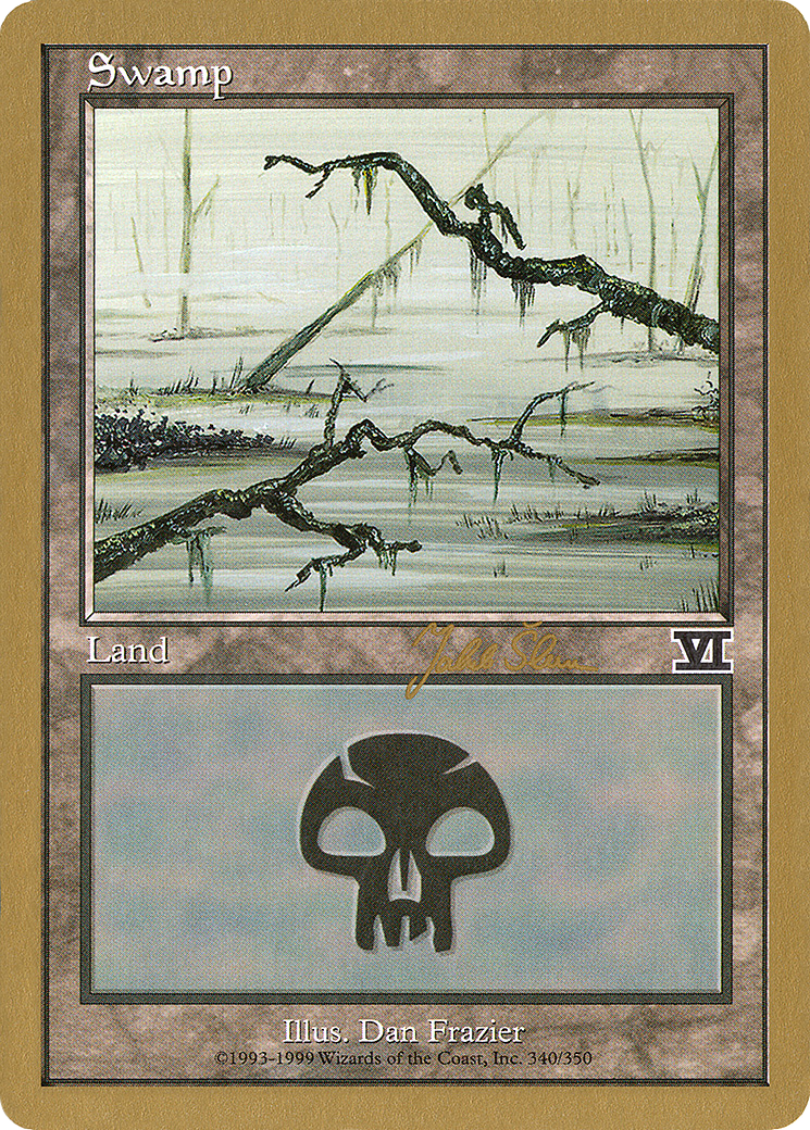 Swamp (340) - 1999 Jakub Slemr (6ED) (WCD-) - World Championship Decks 1999-1