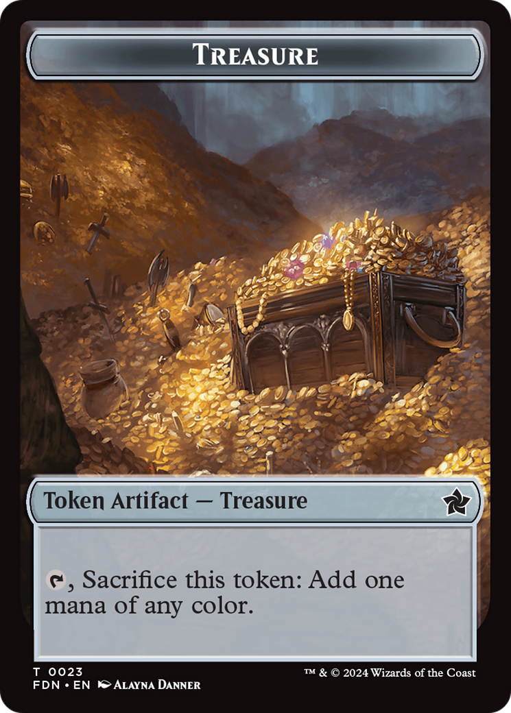 Food // Treasure Double-Sided Token [Foundations Tokens]-1