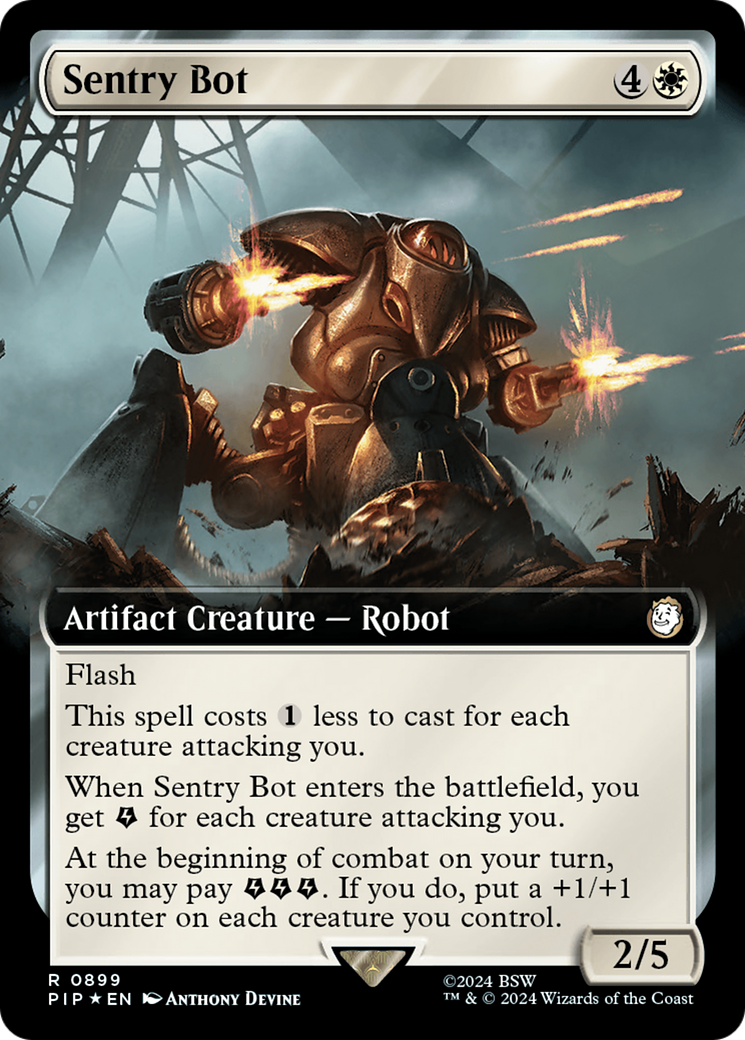 Sentry Bot (Extended Art) (Surge Foil) [Fallout]-1
