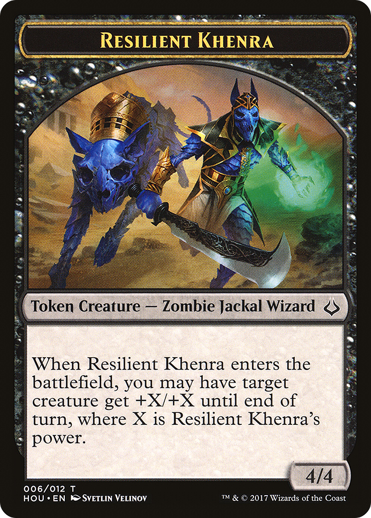 Resilient Khenra Token [Hour of Devastation Tokens]-1