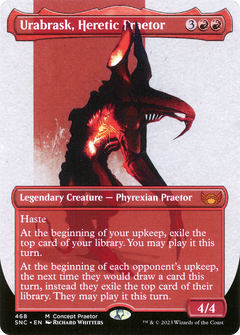 Urabrask, Heretic Praetor (Concept Praetor) (ONE-468) - Streets of New Capenna (Borderless) Foil-1