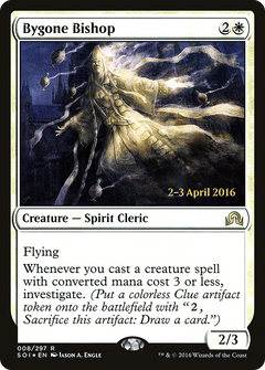 Bygone Bishop [Shadows over Innistrad Prerelease Promos]-1
