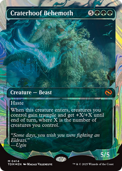 Craterhoof Behemoth (Showcase) (Halo Foil) [Tarkir: Dragonstorm]-1