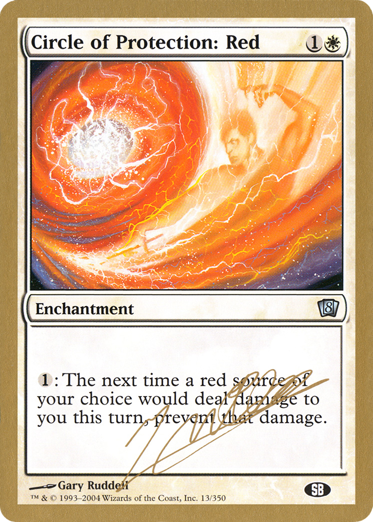 Circle of Protection: Red - 2004 Julien Nuijten (8ED) (SB) (WCD-) - World Championship Decks 2004-1