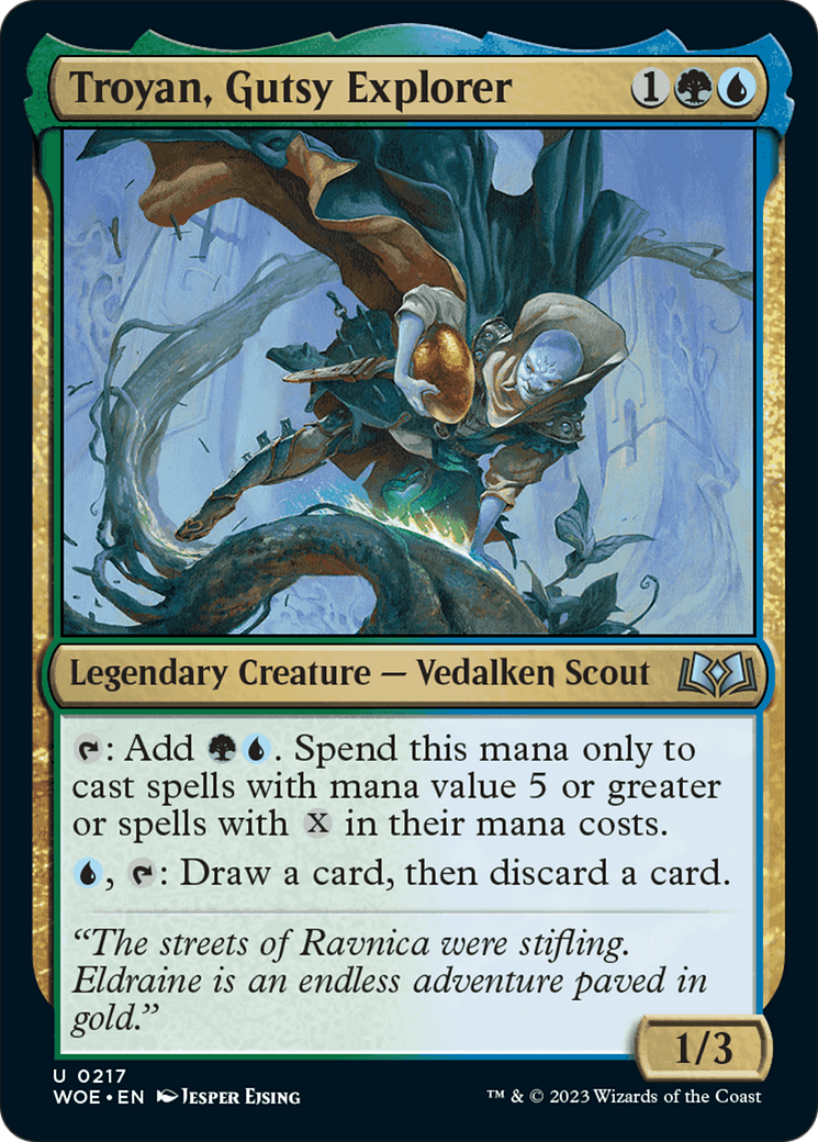 Troyan, Gutsy Explorer [Wilds of Eldraine]-1