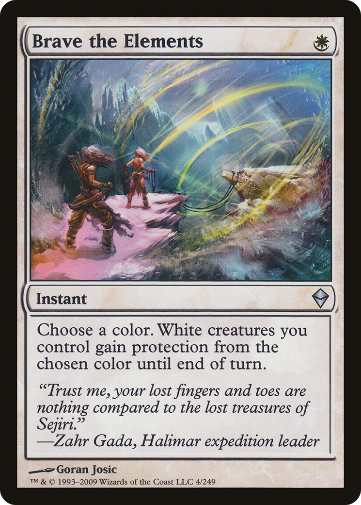 Brave the Elements [Zendikar]-1
