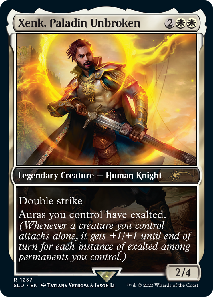 Xenk, Paladin Unbroken (SLD-1237) - Secret Lair Drop / Xenk, Paladin Unbroken Foil-1