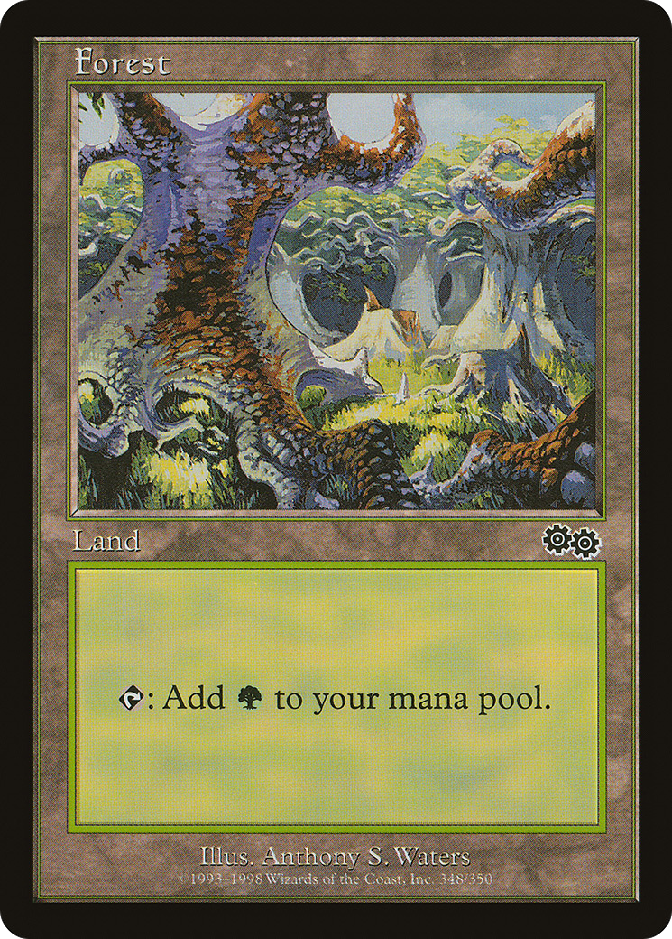 Forest (348) [Urza's Saga]-1