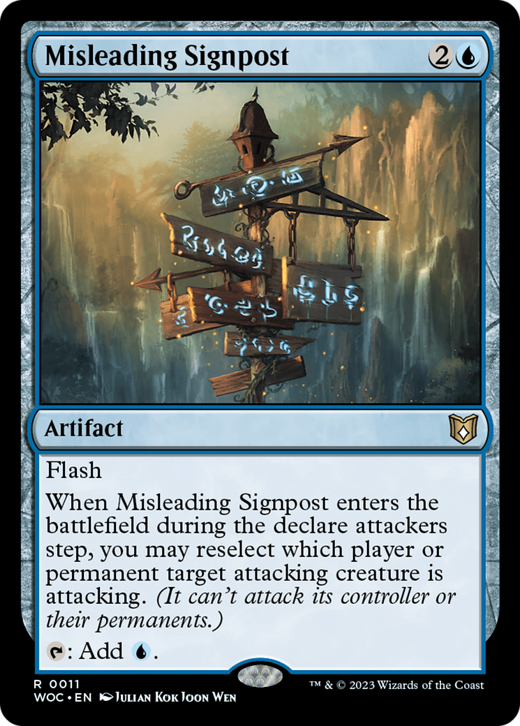 Misleading Signpost [Wilds of Eldraine Commander]-1