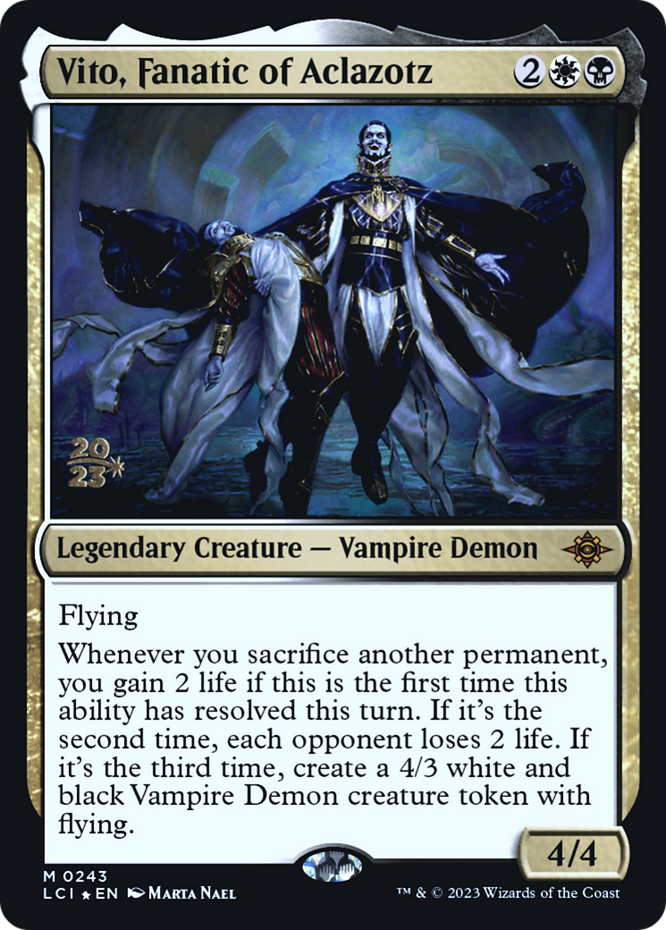 Vito, Fanatic of Aclazotz (PRE-243) - The Lost Caverns of Ixalan Promos Foil-1