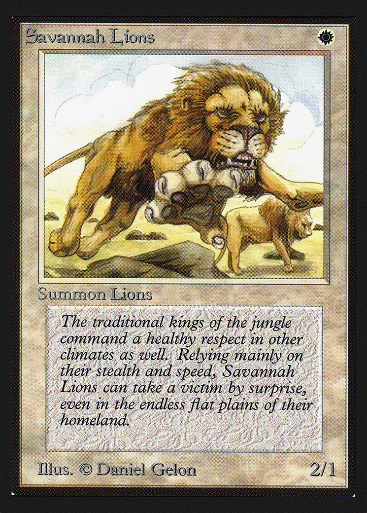 Savannah Lions (CE) (CED-) - Collectors' Edition-1