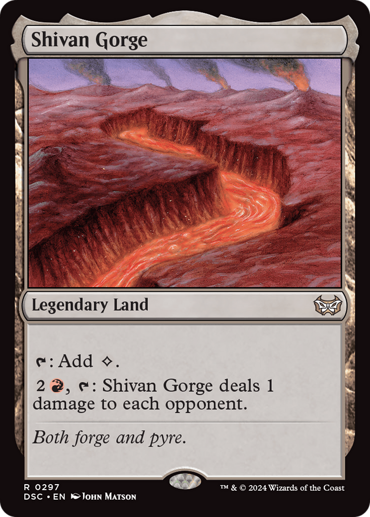 Shivan Gorge [Duskmourn: House of Horror Commander]-1