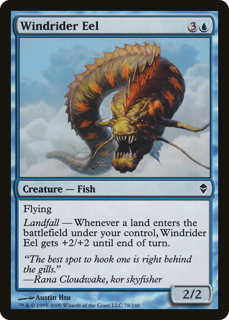 Windrider Eel (ZEN-078) - Zendikar Foil-1