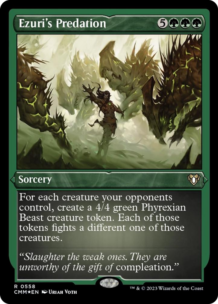 Ezuri's Predation (Foil Etched) [Commander Masters]-1