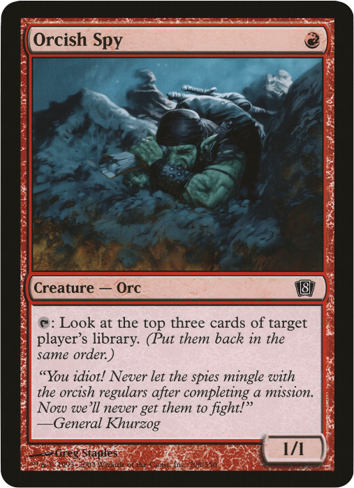 Orcish Spy (Oversized) [Eighth Edition Box Topper]-1