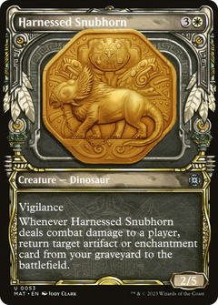 Harnessed Snubhorn (Showcase) [March of the Machine: The Aftermath]-1