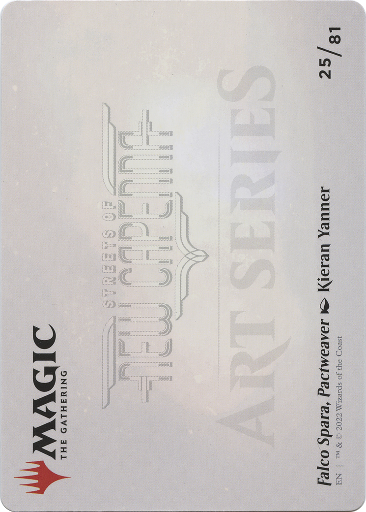 Falco Spara, Pactweaver // Falco Spara, Pactweaver (ASNC-025) - New Capenna Art Series (Borderless) Foil-2