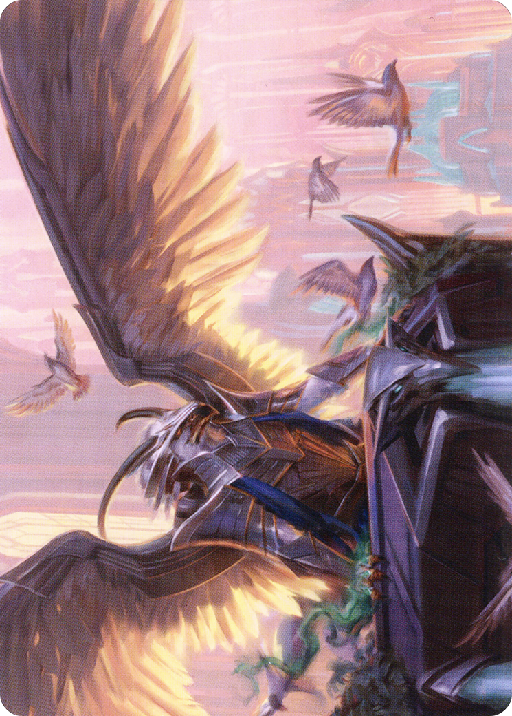 Falco Spara, Pactweaver // Falco Spara, Pactweaver (ASNC-025) - New Capenna Art Series (Borderless) Foil-3