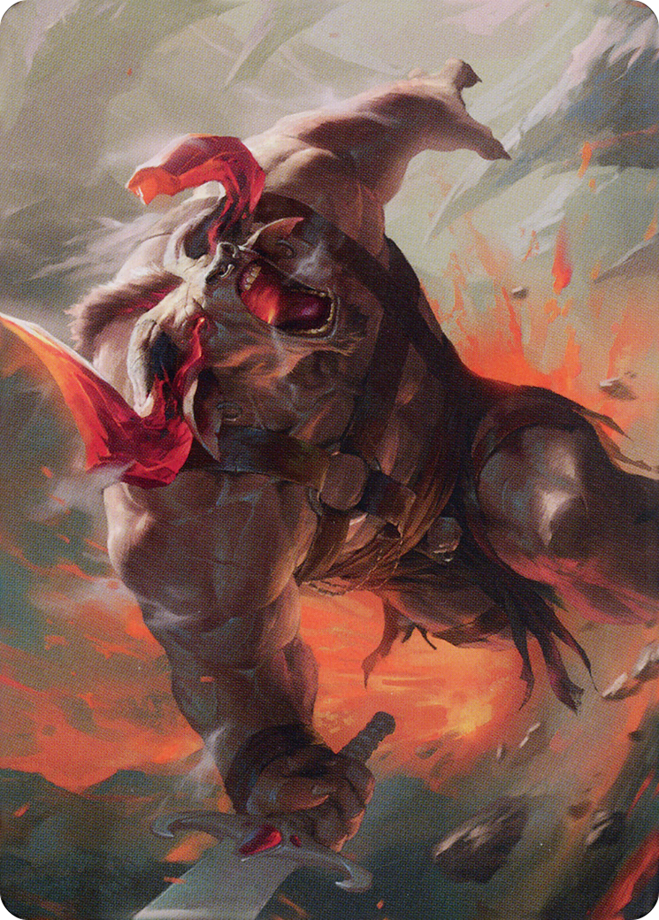 Furious Bellow // Furious Bellow (ADMU-031) - Dominaria United Art Series (Borderless)-3