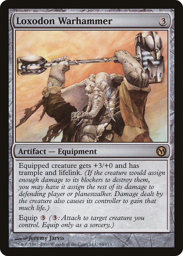 Loxodon Warhammer [Duels of the Planeswalkers]-1
