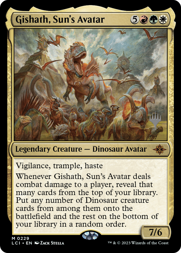 Gishath, Sun's Avatar (Promo Pack) [The Lost Caverns of Ixalan Promos]-3