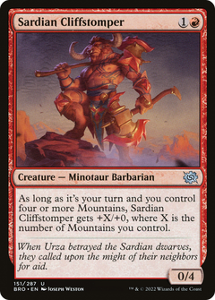 Sardian Cliffstomper [The Brothers' War]-1