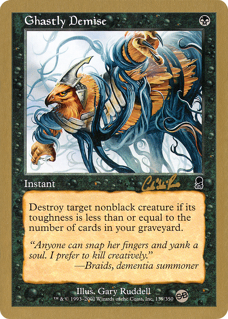 Ghastly Demise - 2002 Carlos Romao (ODY) (SB) (WCD-) - World Championship Decks 2002-1