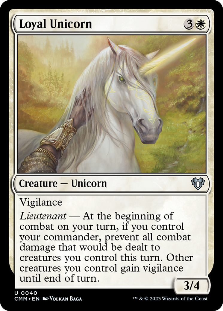Loyal Unicorn [Commander Masters]-1