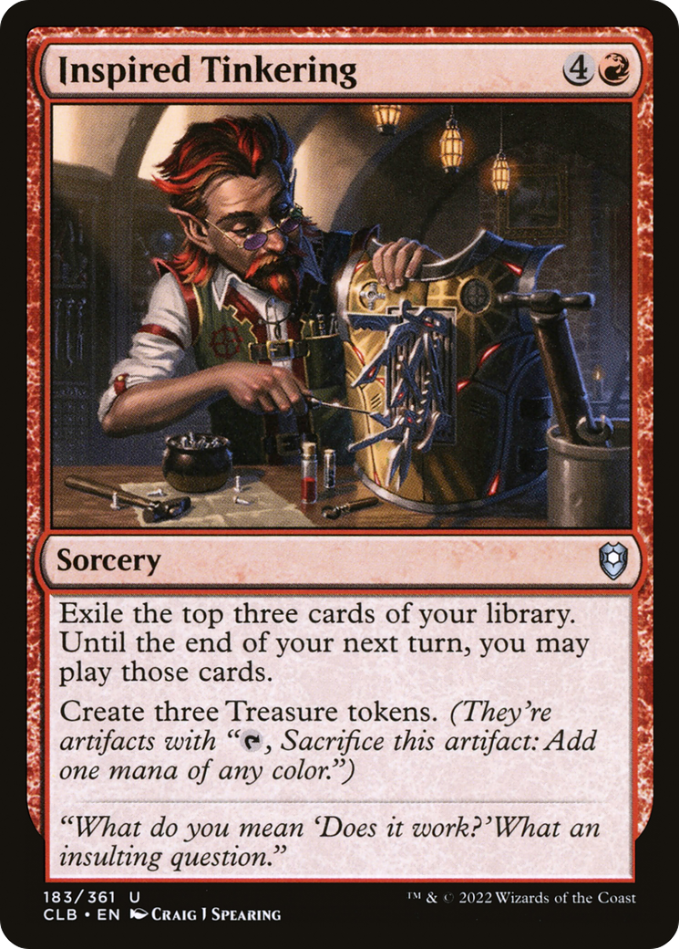 Inspired Tinkering [Commander Legends: Battle for Baldur's Gate]-1