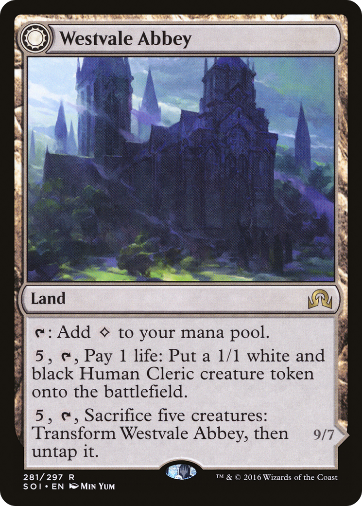 Westvale Abbey (SOI-281) - Shadows over Innistrad: (Double Faced Transform) Foil-1
