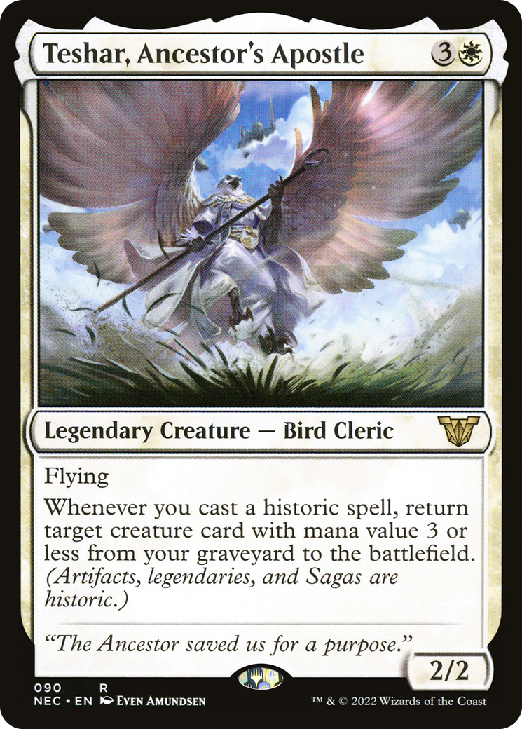 Teshar, Ancestor's Apostle [Kamigawa: Neon Dynasty Commander]-1