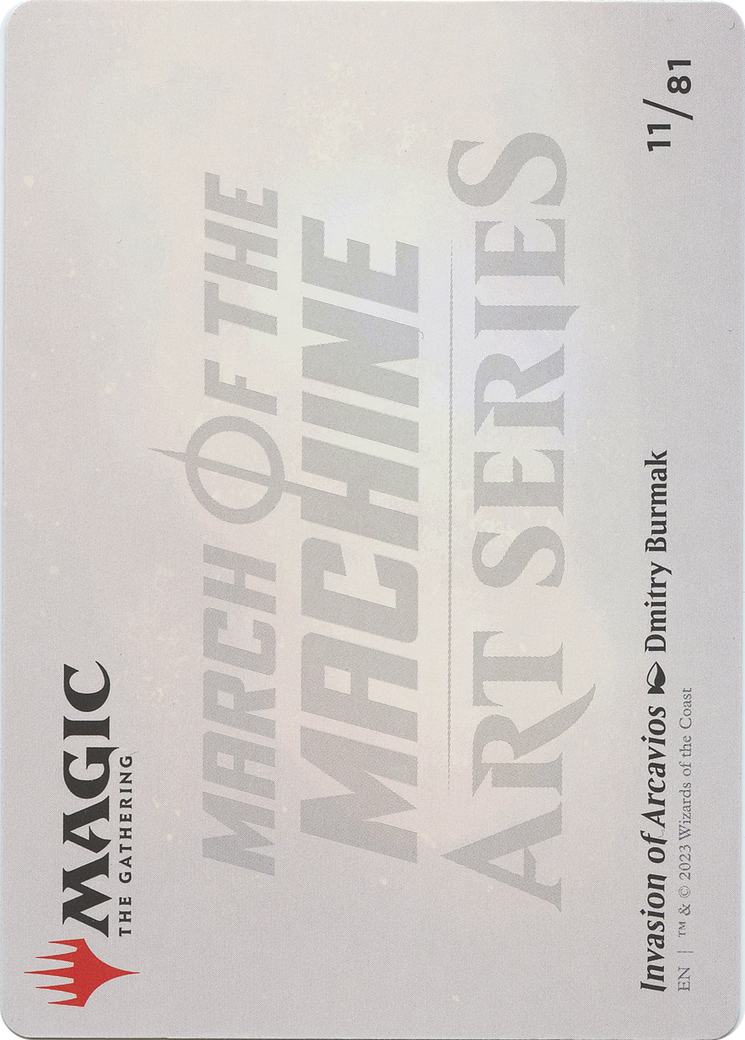 Invasion of Arcavios // Invasion of Arcavios (AMOM-011) - March of the Machine Art Series (Borderless) Foil-2