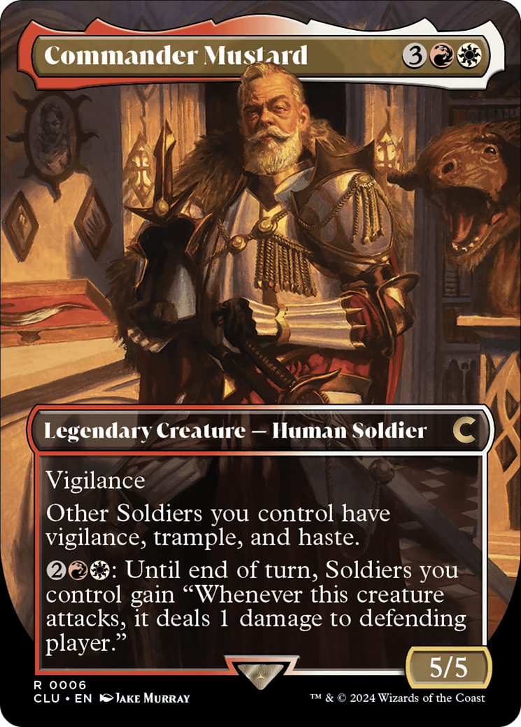 Commander Mustard (Borderless) [Ravnica: Clue Edition]-1