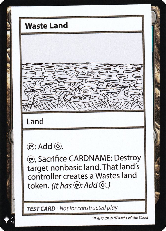 Waste Land [Mystery Booster Playtest Cards]-1