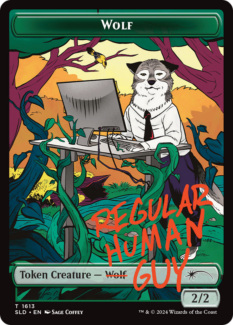 Wolf Token (SLD-1613) - Secret Lair Drop-1