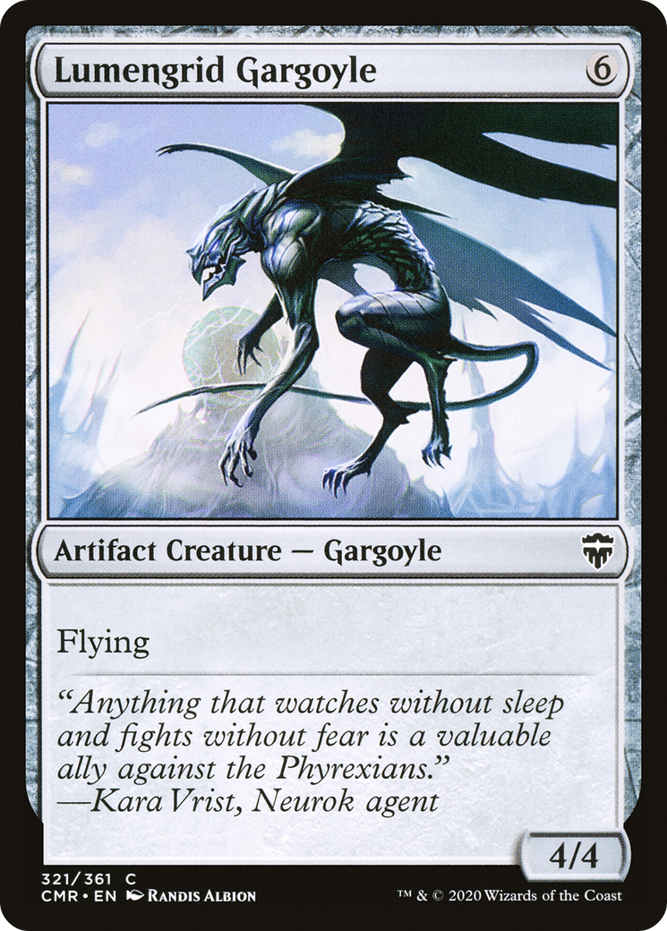 Lumengrid Gargoyle [Commander Legends]-1