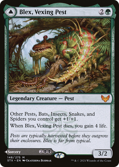 Blex, Vexing Pest // Search for Blex [Strixhaven: School of Mages]-3